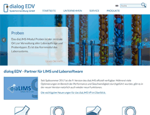 Tablet Screenshot of dialog-edv.de